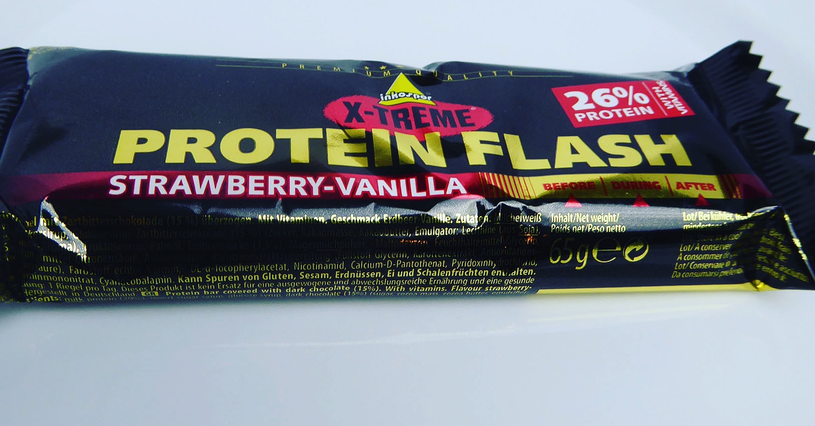 Inkospor X-Treme Protein Flash Protein Bar Strawberry Vanilla