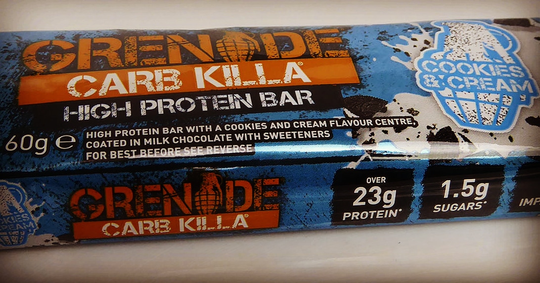 Grenade Carb Killa Cookies Cream protein bar