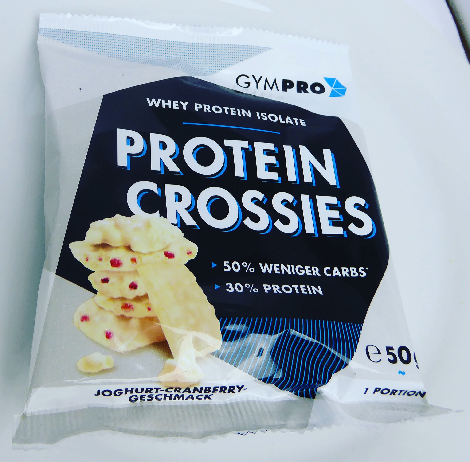 GymPro Whey Protein Isolate Crossies Yoghurt Cranberry White Chocolate